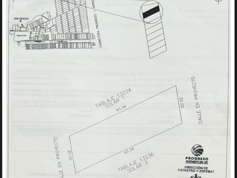 Venta de Terreno en San Ignacio, Progreso